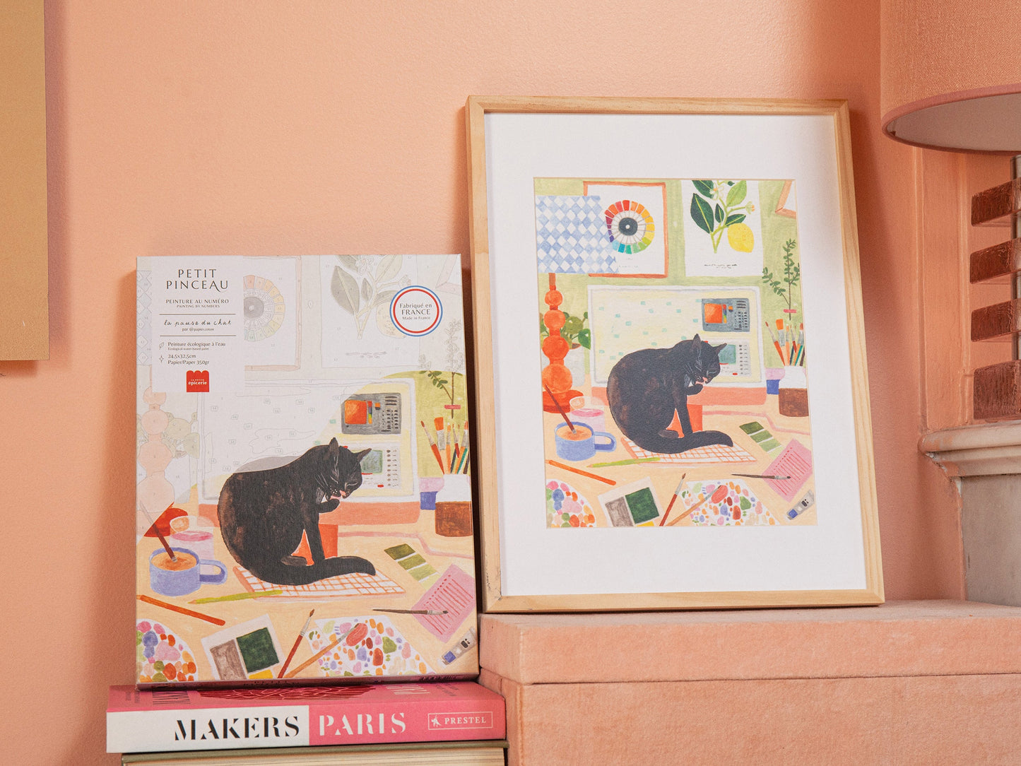 Coffret Peinture au Numéro La Pause Du Chat La Petite Epicerie
