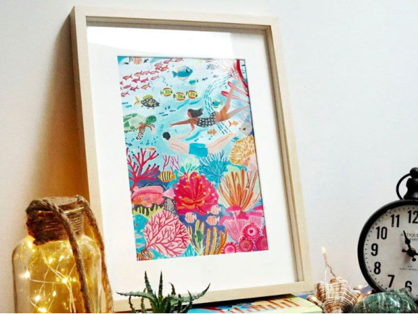 Coffret peinture au numéro - Coral reef par Miranda Sofroniou