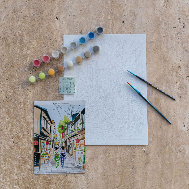 Coffret peinture au numéro - Kyoto par La Petite Epicerie