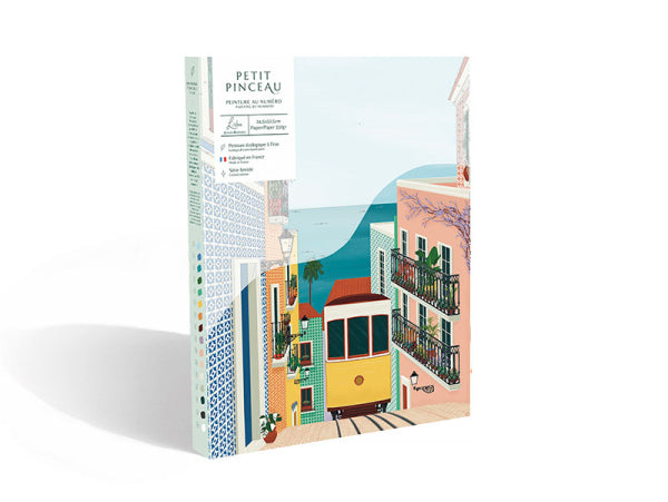 Coffret peinture au numéro - Lisbon Tram par Vero Illustrates
