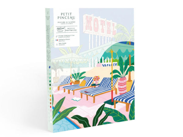 Coffret peinture au numéro - The Motel Pool par Jessica Smith