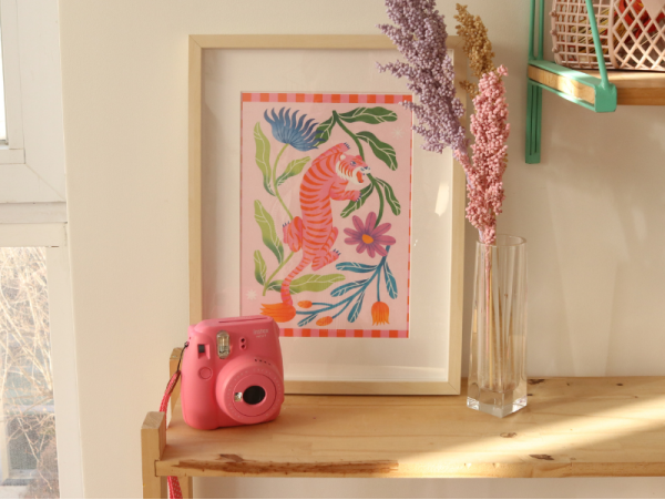 Coffret peinture au numéro - Tigre Fleuri par Limistic