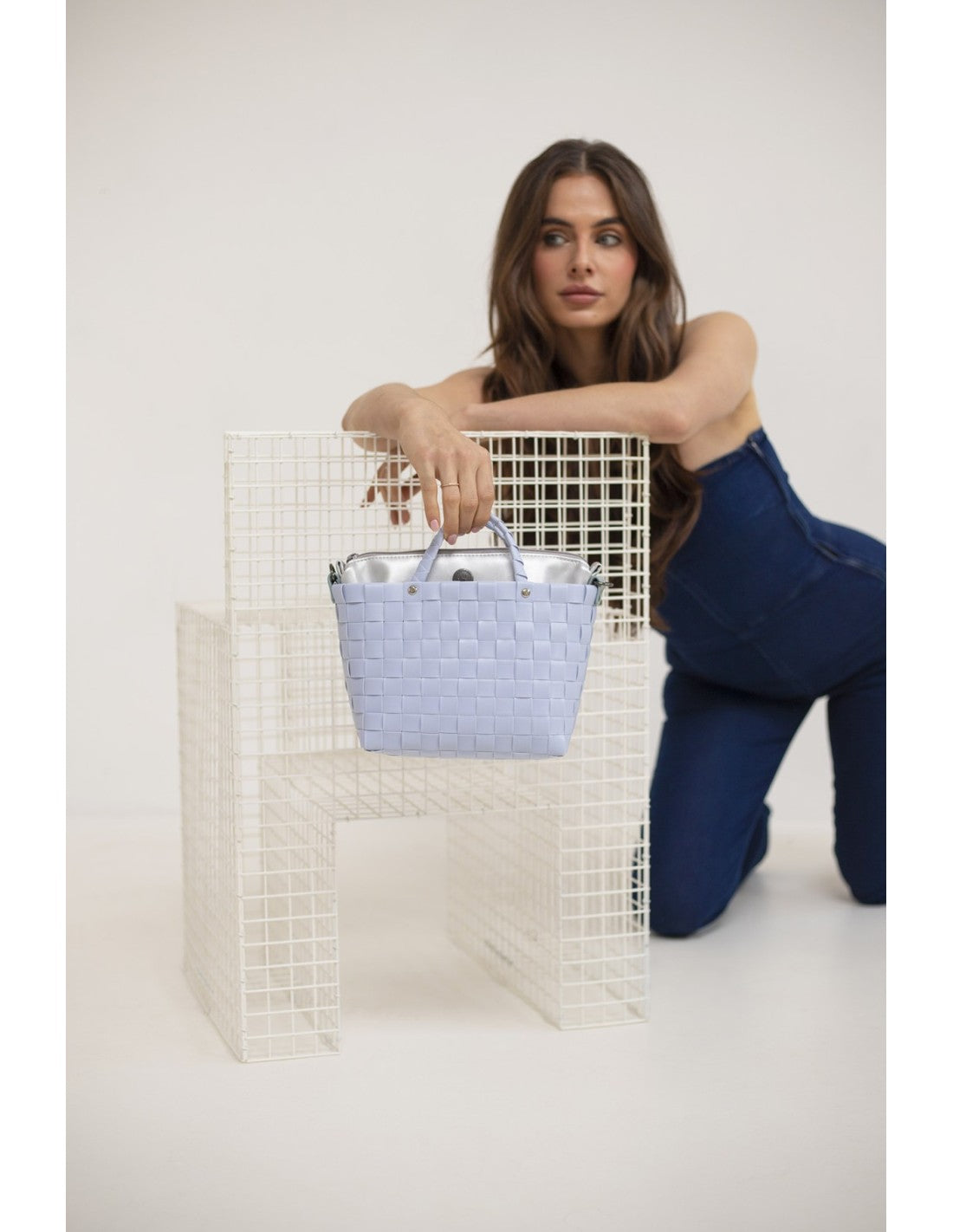 Sac bandoulière 'Dash' d'HANDED BY - coloris pale blue grey