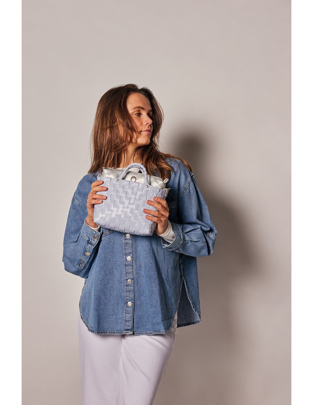 Sac bandoulière 'Dash' d'HANDED BY - coloris pale blue grey