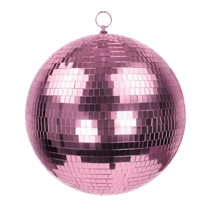 Grande boule Disco rose 30 cm