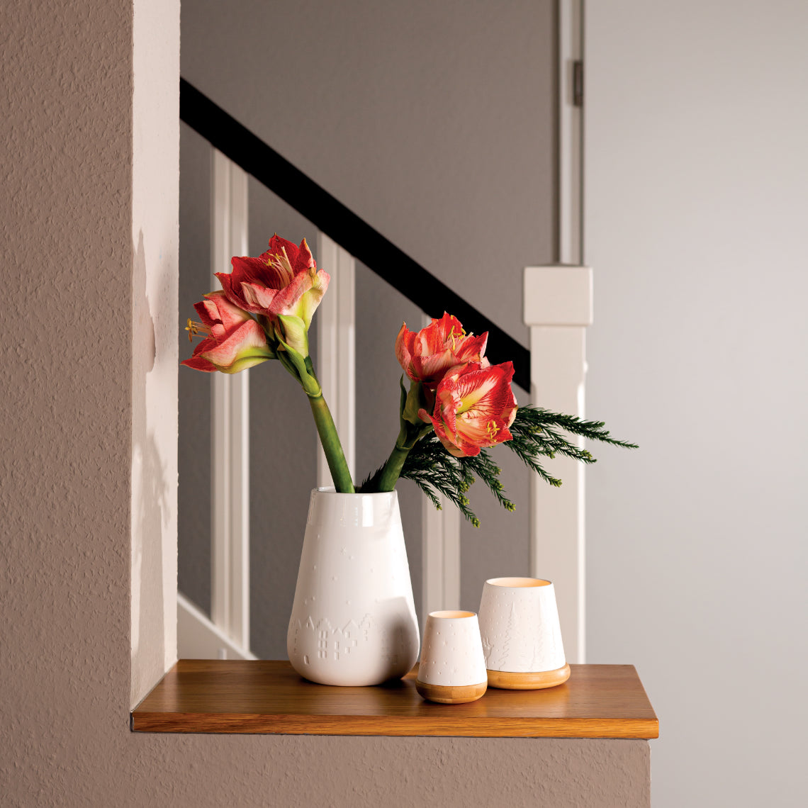 Vase en porcelaine Poésie « Ville d'Hiver », Räder Design