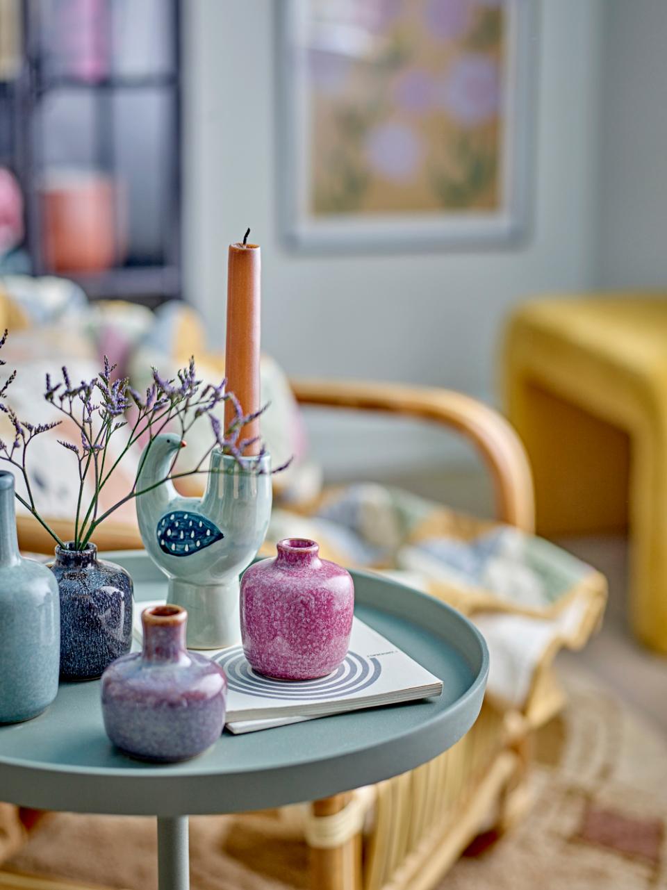 Lot de 7 Vases Multicolore en Grès - Bloomingville