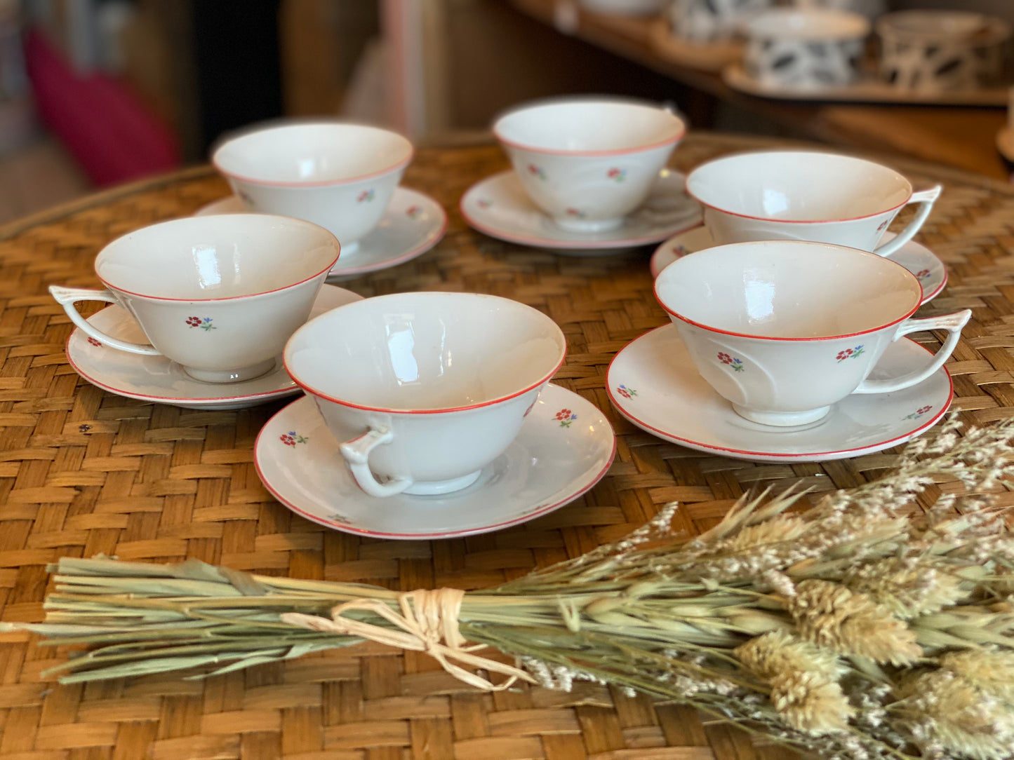 6 tasses à thé / café ancien Tchécoslovaquie