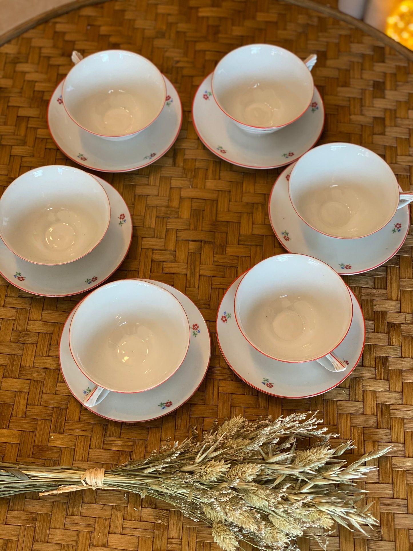 6 tasses à thé / café ancien Tchécoslovaquie