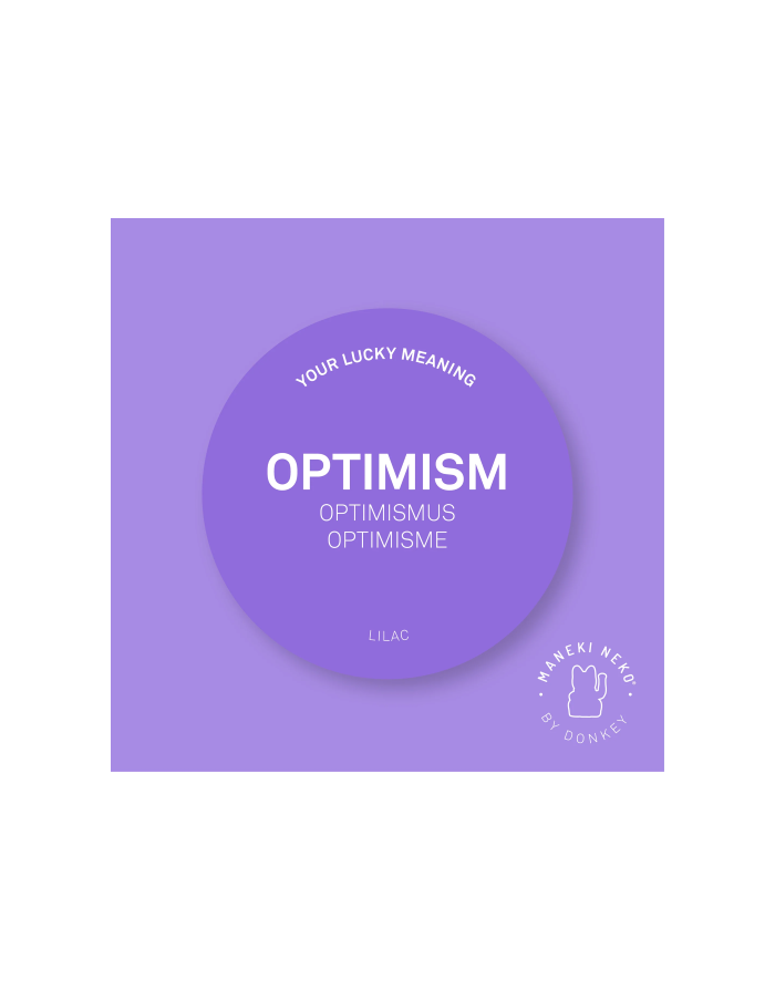 Lucky Cat lilas - L'optimisme