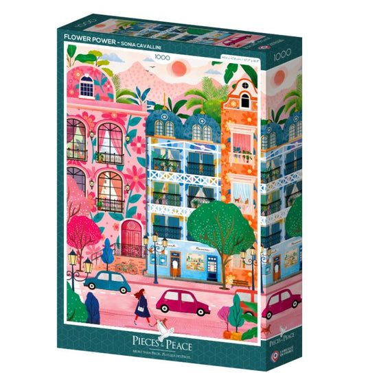 Puzzle 1000 Pièces "Pouvoir des fleurs" - Pieces & Peace
