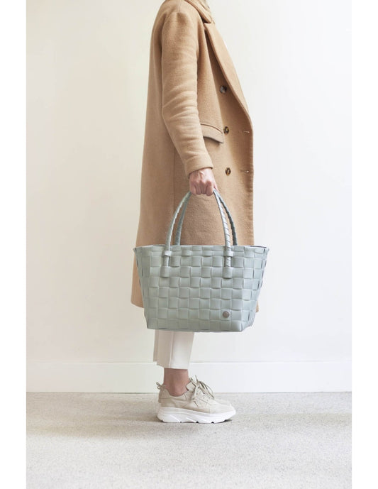 Panier shopper 'PARIS' d'HANDED BY - Coloris sage green