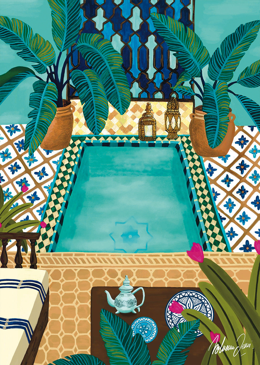 Puzzle 1000 Pièces "Riad" - Pieces & Peace