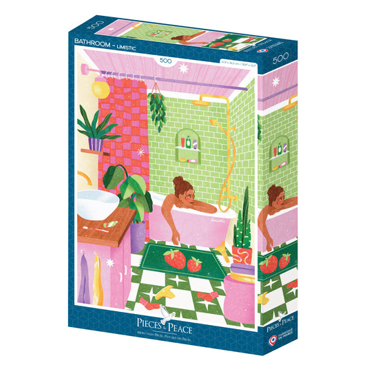 Puzzle 500 Pièces "Bathroom" - Pieces & Peace