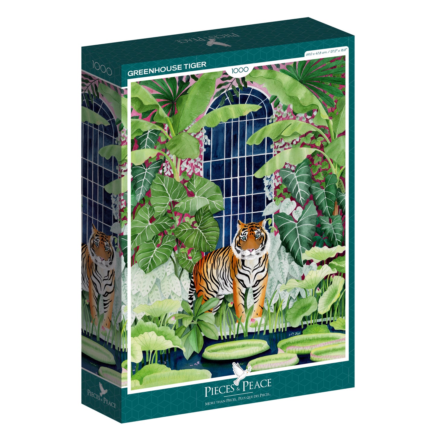 Puzzle 1000 Pièces "Greenhouse Tiger" - Pieces & Peace