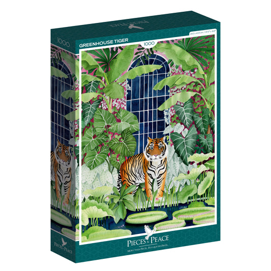 Puzzle 1000 Pièces "Greenhouse Tiger" - Pieces & Peace