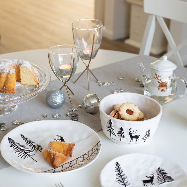 Assiette avec renne ø 20 cm