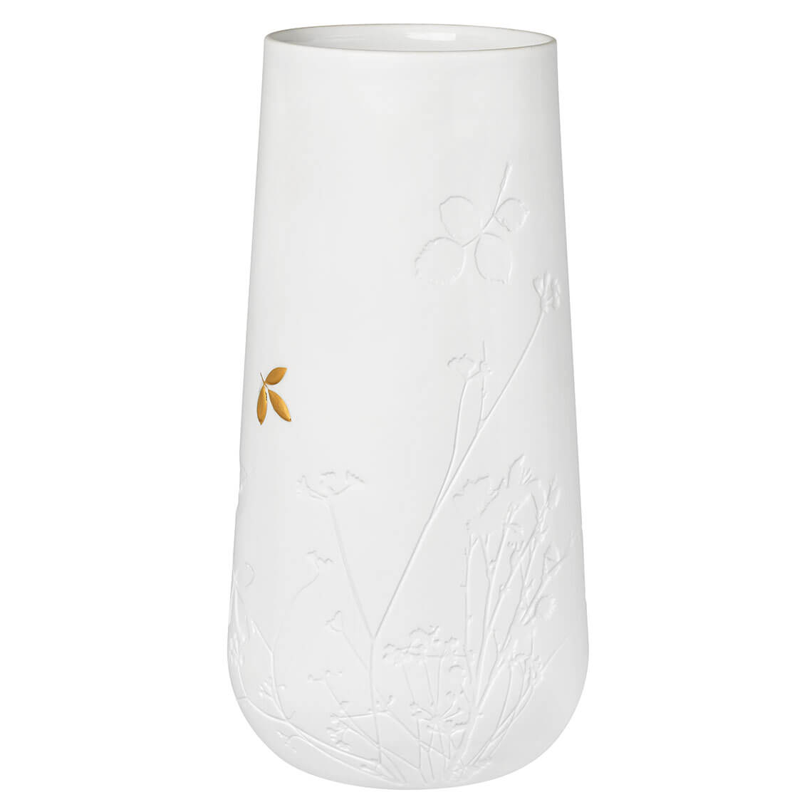 Grand vase à la feuille dorée - Räder