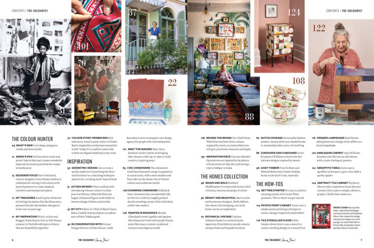 Livre "THE COLOURIST NUMÉRO 9" Earthy Reds - Annie Sloan