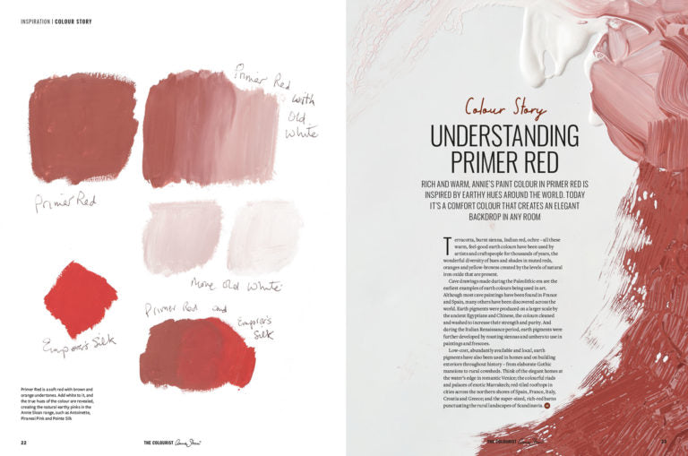Livre "THE COLOURIST NUMÉRO 9" Earthy Reds - Annie Sloan