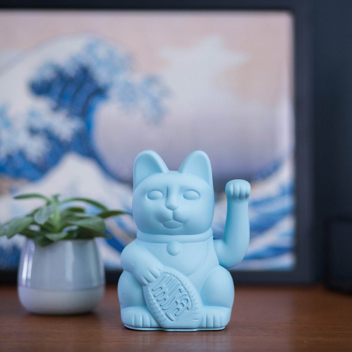 Lucky Cat bleu clair - Tendresse