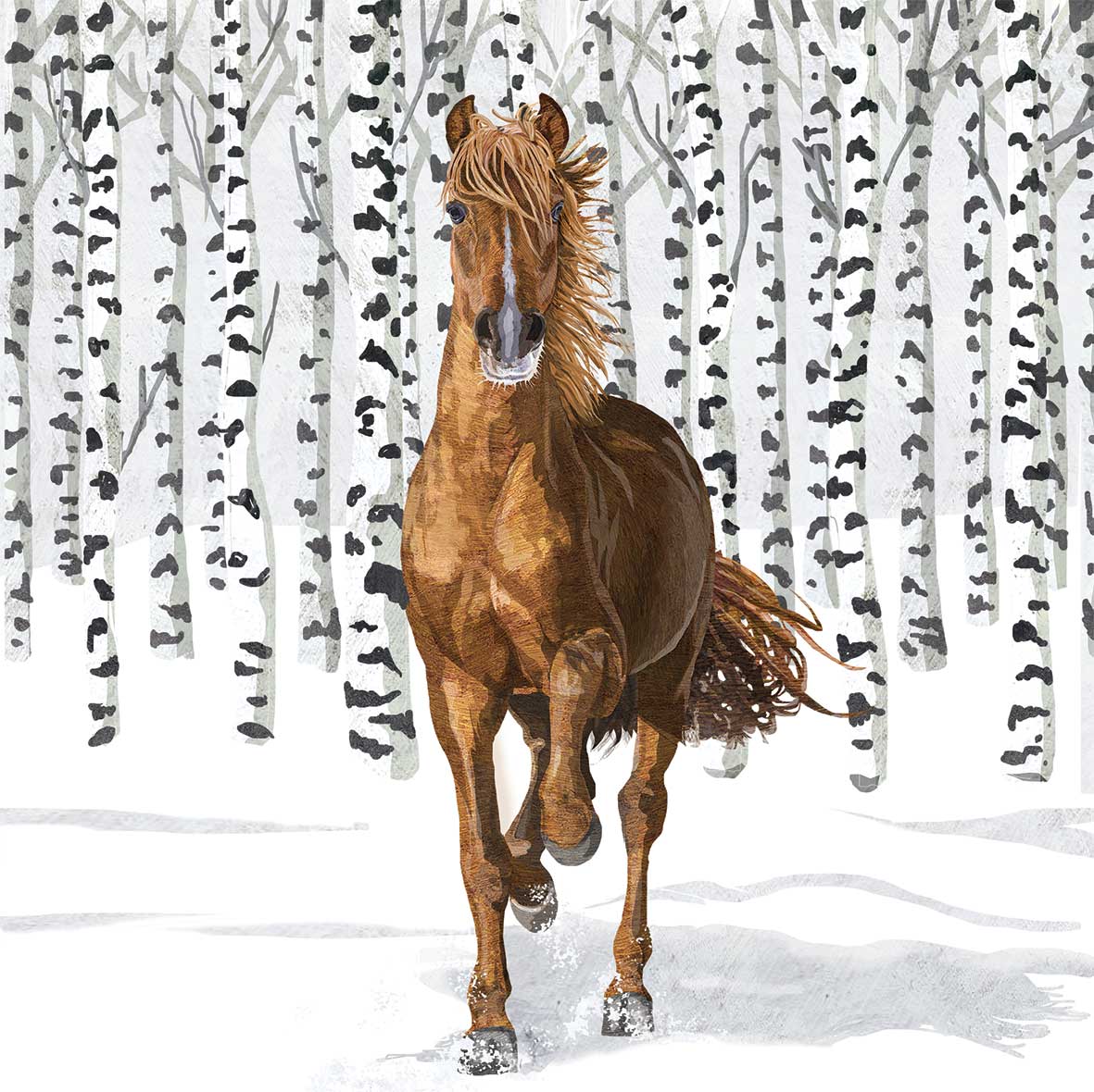 Serviettes en papier CHEVAL SAUVAGE