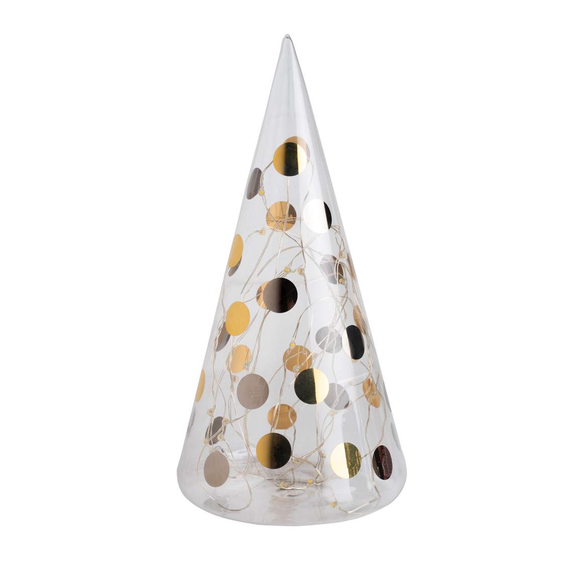 SAPIN EN VERRE "POIS OR"- Räder