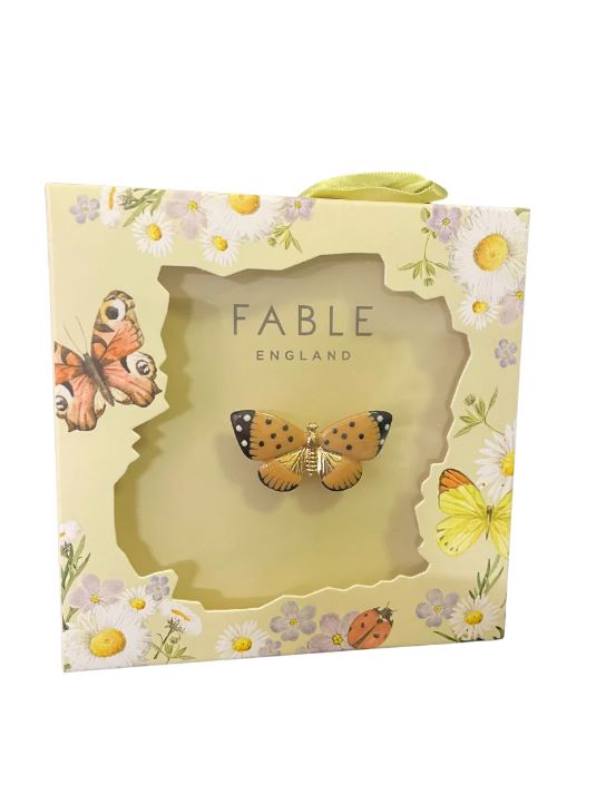 Broche papillon en émail - Fable England
