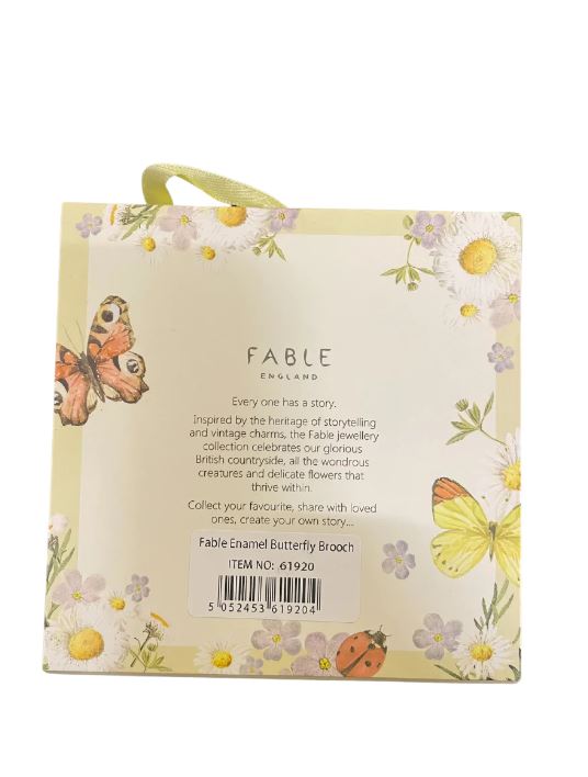 Broche papillon en émail - Fable England