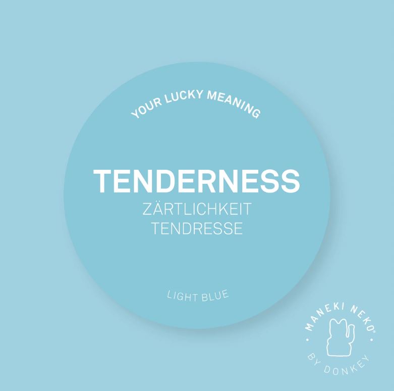 Lucky Cat bleu clair - Tendresse