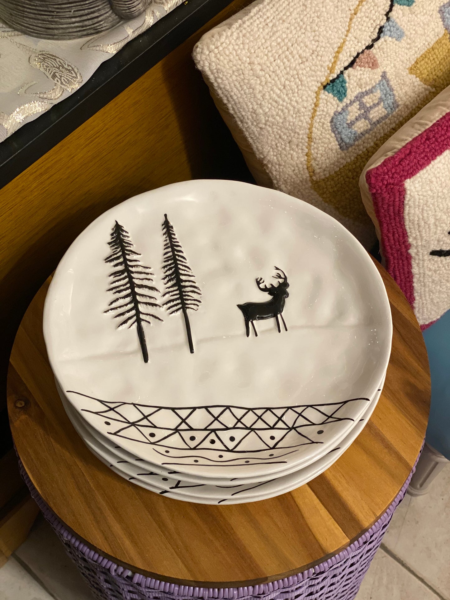 Assiette avec renne ø 24 cm