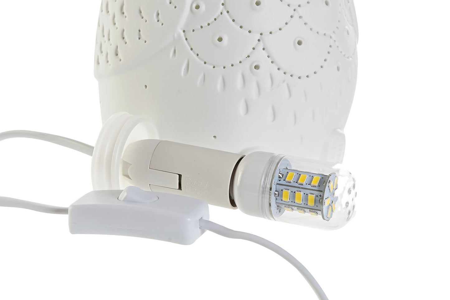 Lampe à poser en porcelaine "HIBOU"