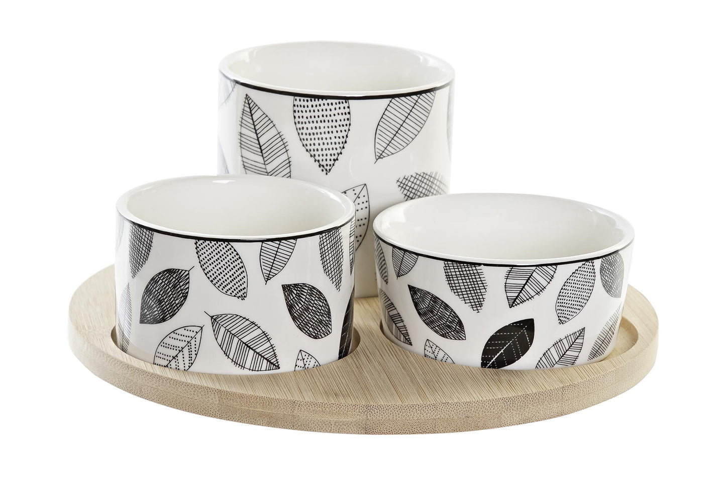 PLANCHE APÉRITIVE SET 4 POTS EN GRÈS