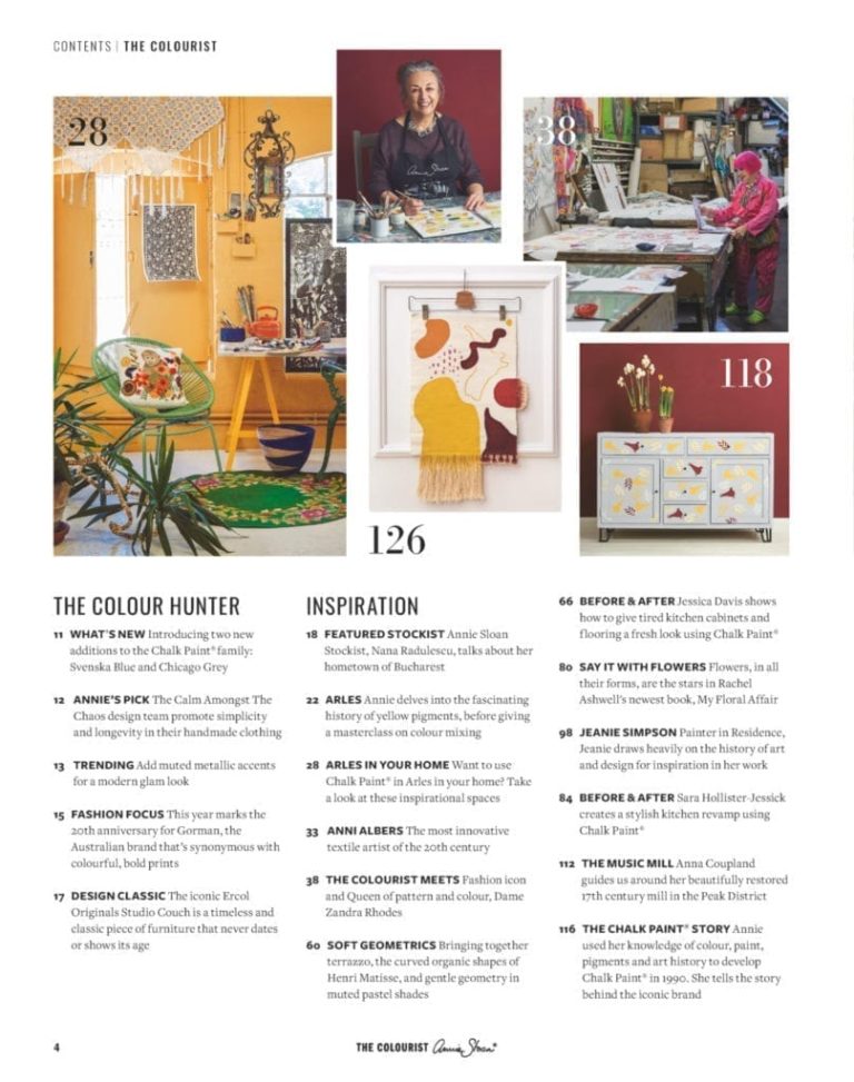 Livre "THE COLOURIST NUMÉRO 2" Be Bold ! - Annie Sloan