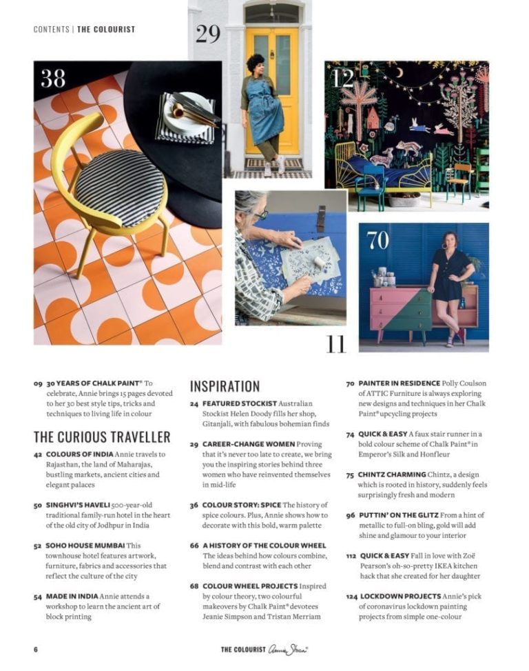 Livre "THE COLOURIST NUMÉRO 5" Hot & Spicy - Annie Sloan