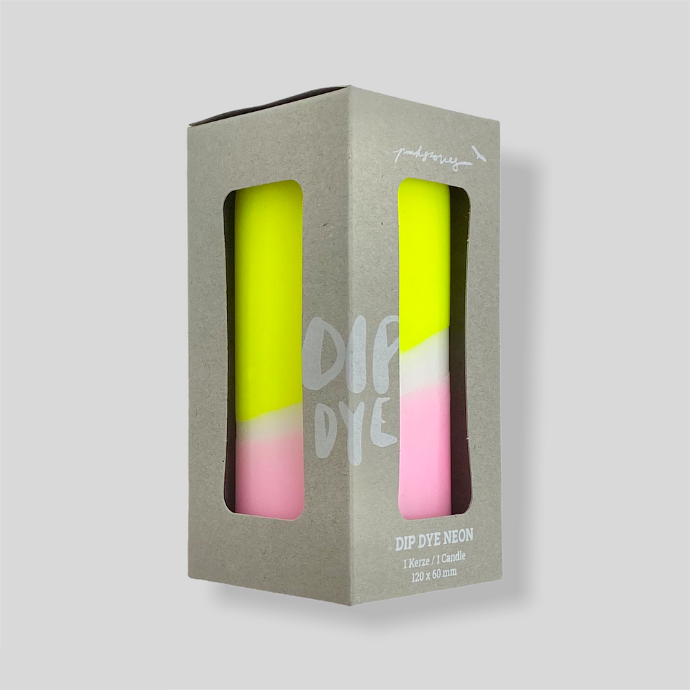 BOUGIE Dip Dye Neon Vanilla Sky - Pink Stories