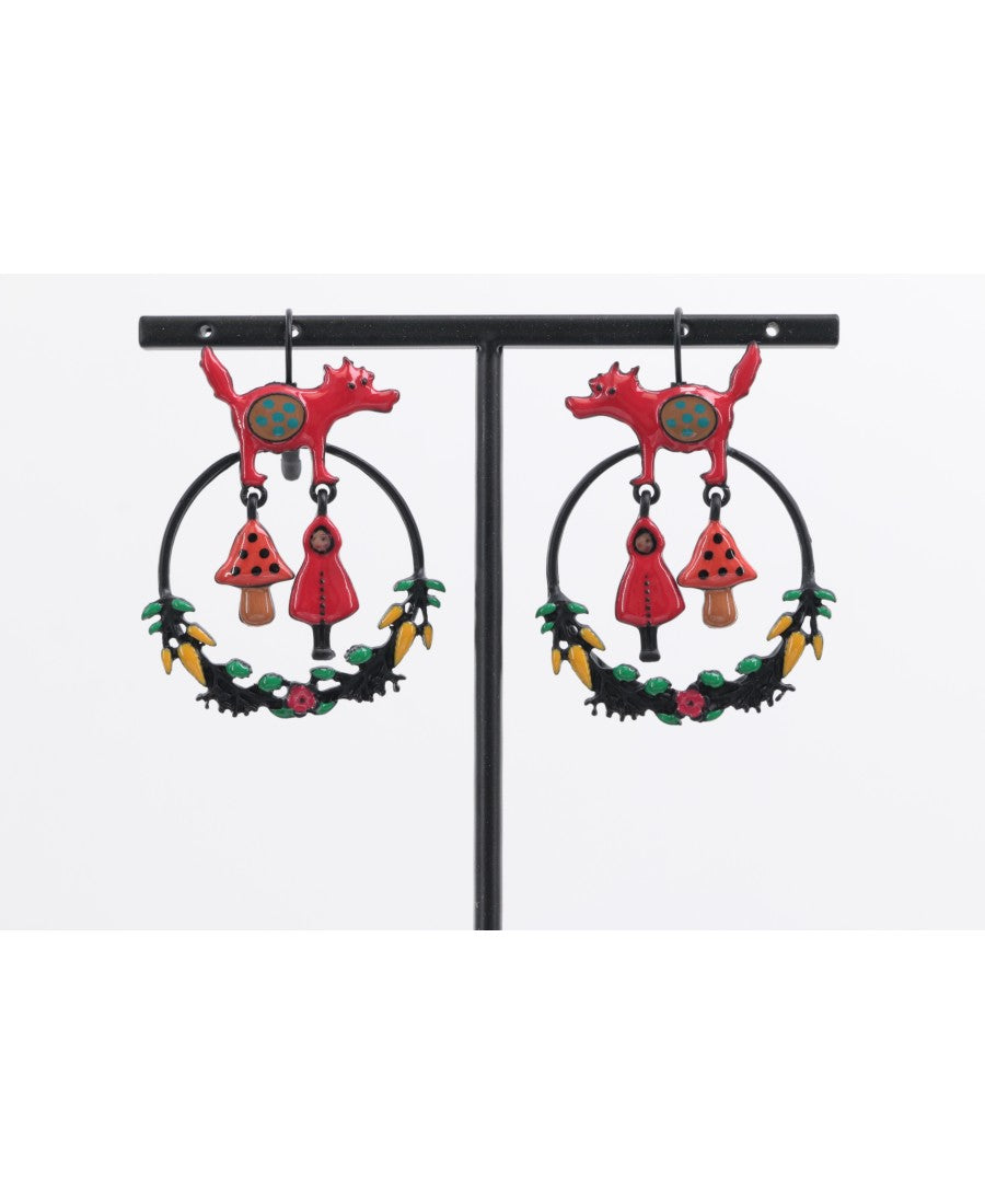 Boucles d'oreilles LE PETIT CHAPERON ROUGE