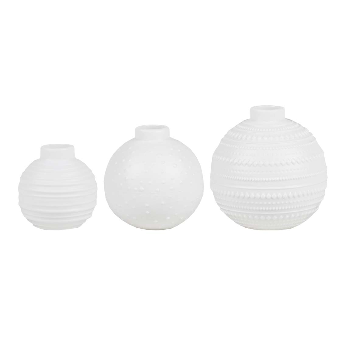 ENSEMBLE DE 3 VASES "BOULES DE NOËL" - Räder