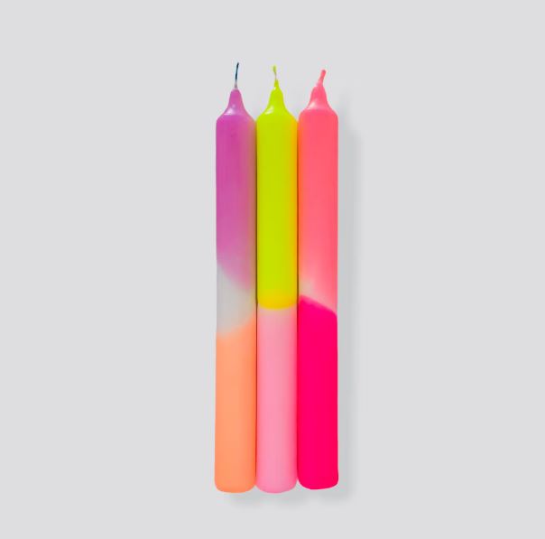 BOUGIES Dip Dye Neon Summer Breeze - Pink Stories