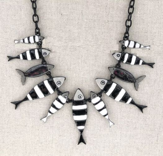 Collier PETITES SARDINES NOIRES
