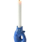 Bougeoir poisson (petit modèlr) "monsieur Carafon" - bleu Azur