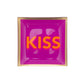 Assiette en verre "KISS", taille S, fuchsia