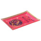 Assiette en verre "Follow the call of the disco ball", taille M, neon pink