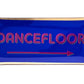 Assiette en verre "Dancefloor", taille L, blue