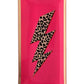 Assiette en verre "lightning bold", taille L, neon pink