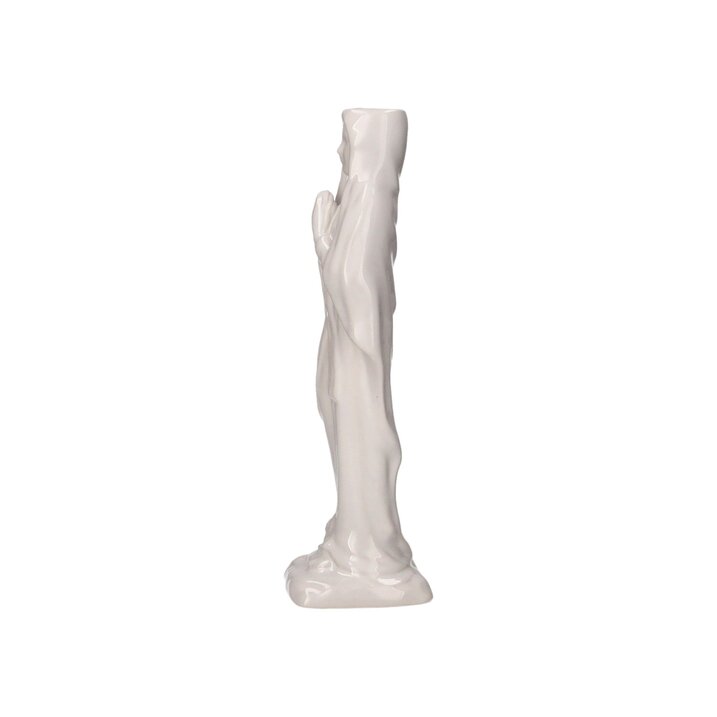 Vase blanc "vierge marie"