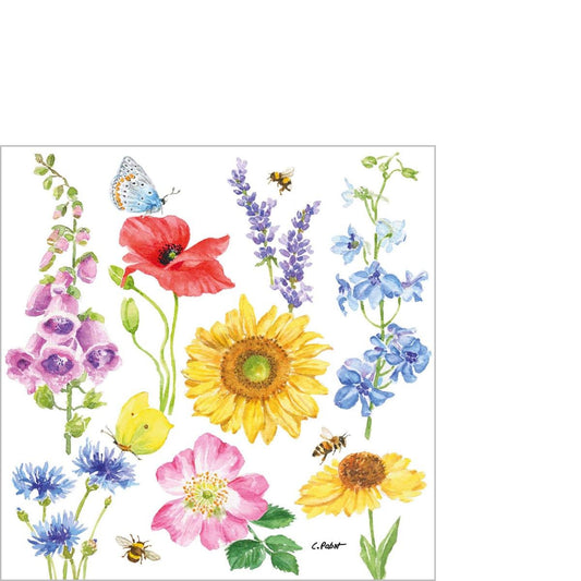 Serviettes en papier cocktail ABEILLES