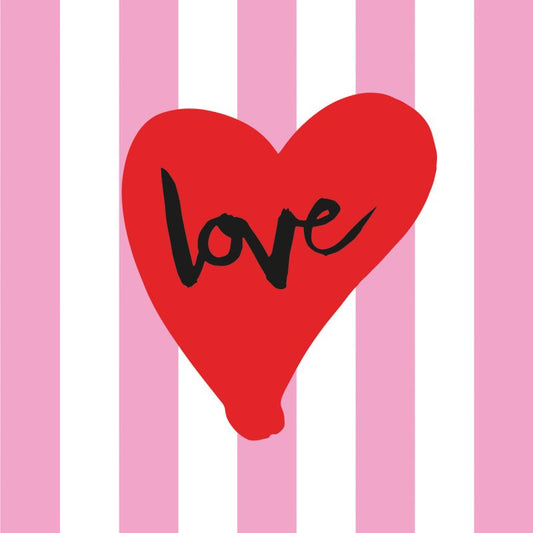 Serviettes en papier LOVE