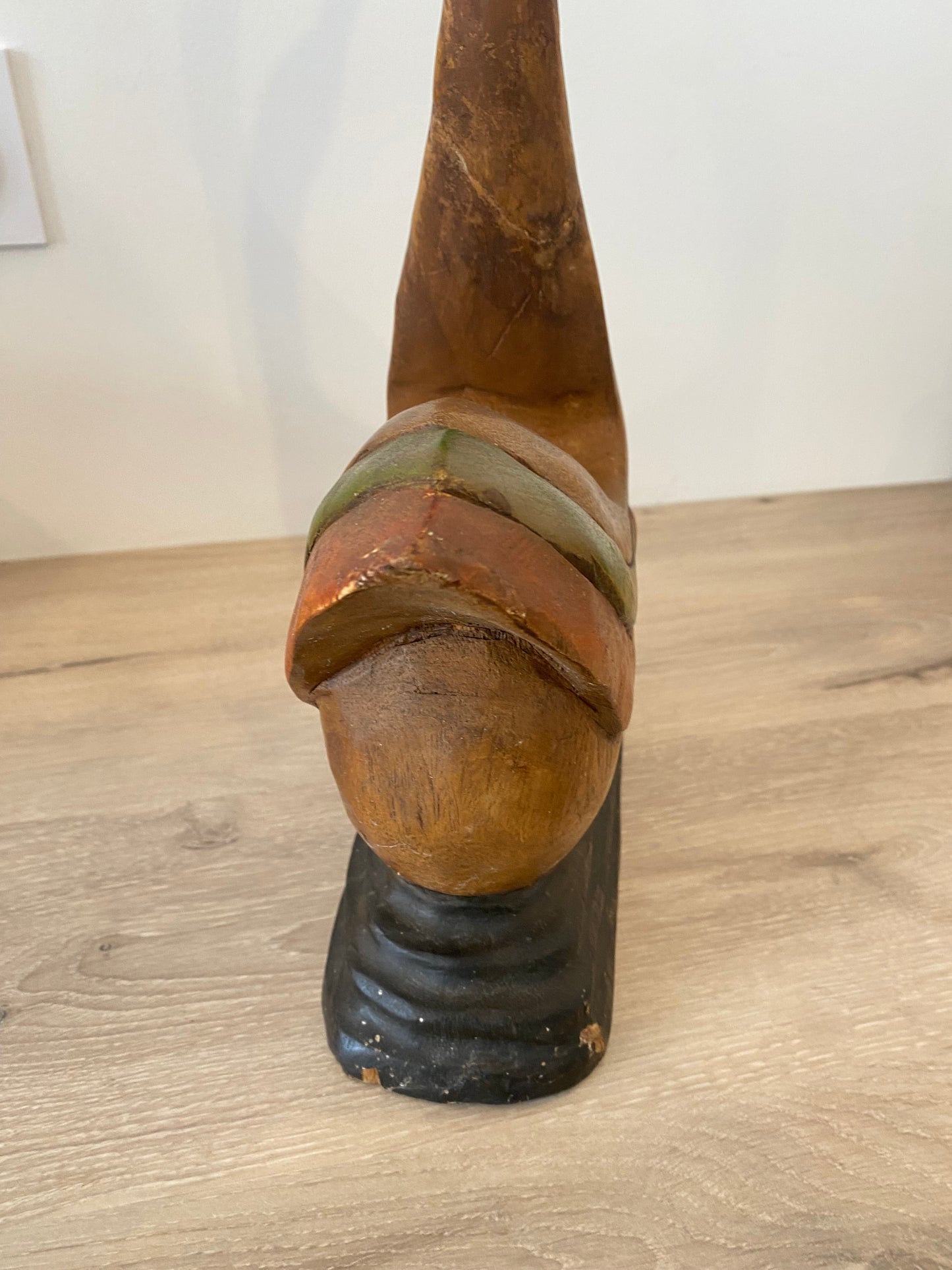 canard déco en bois sculpté