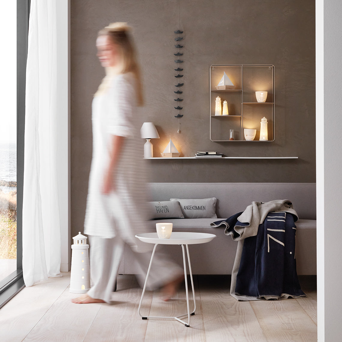 Photophore en porcelaine « Ancre du cœur » - Räder design